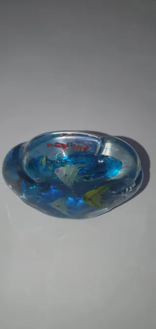 Pisapapeles Cristal Murano Peces Vintage