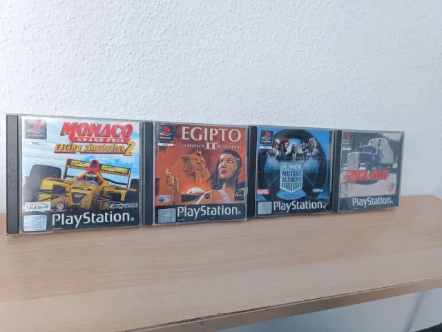 Lote 4 Juegos PS1: Monaco, Egipcio, X-Men, Truck