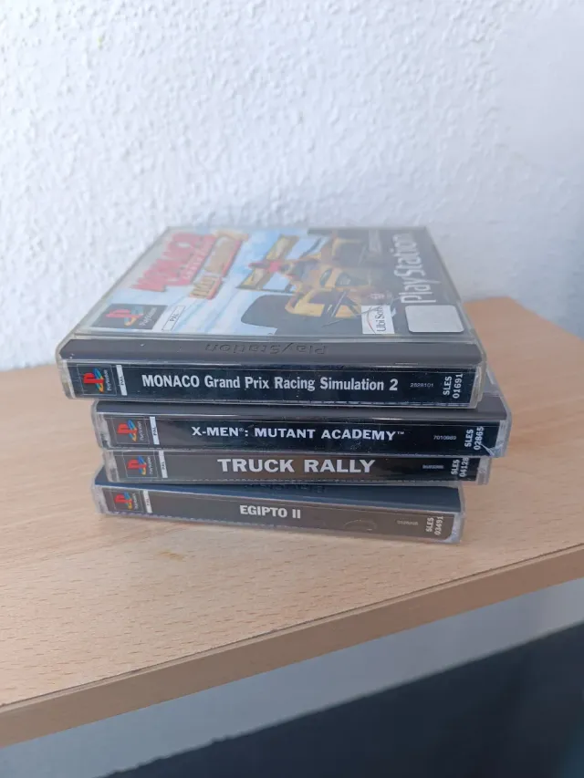 Lote 4 Juegos PS1: Monaco, Egipcio, X-Men, Truck