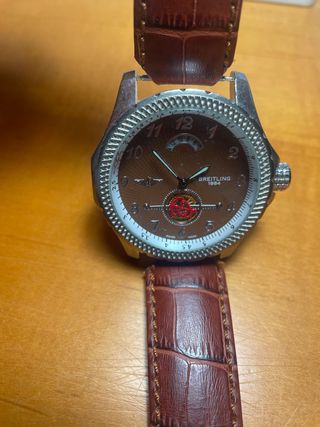 Reloj Breitling Marrón y Plateado