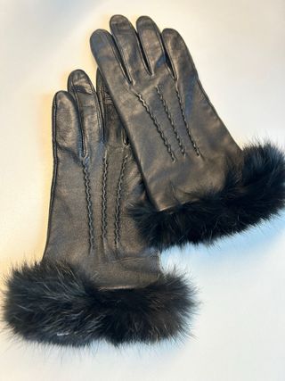 Guantes Piel y Pelo Natural Mujer El Corte Inglés