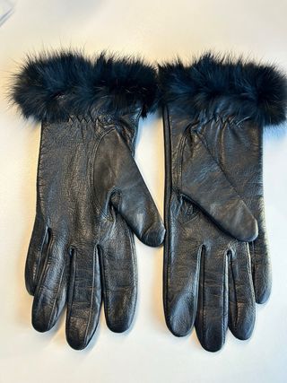 Guantes Piel y Pelo Natural Mujer El Corte Inglés