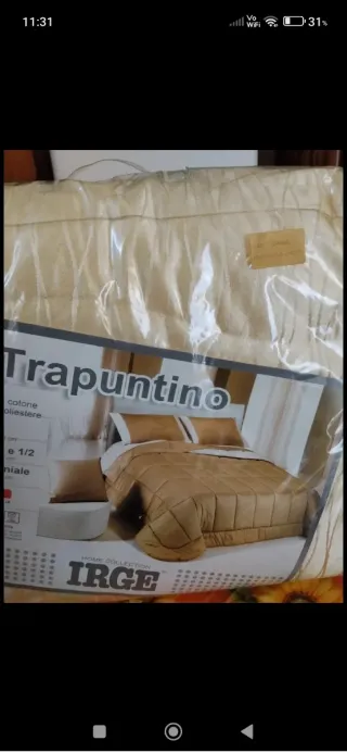 Trapunta Matrimoniale Beige/Marrone