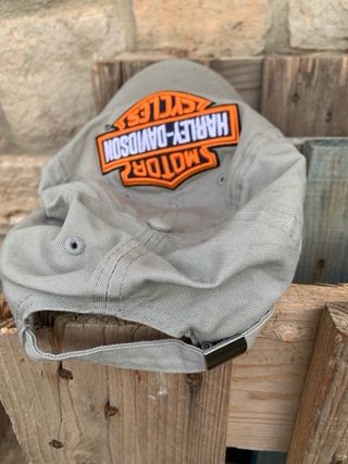 Gorra Harley Davidson Bordada Beige