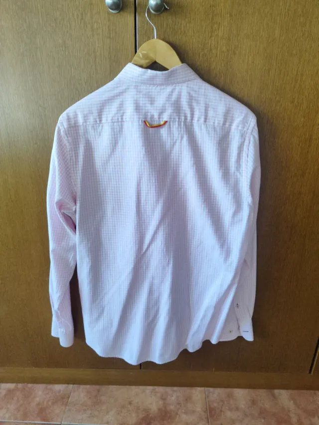 Camisa Spagnolo Rosa Cuadros Talla M
