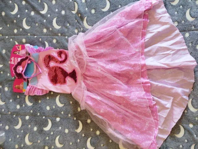 Disfraz Barbie Vestido Rubies Talla 5 a años 6