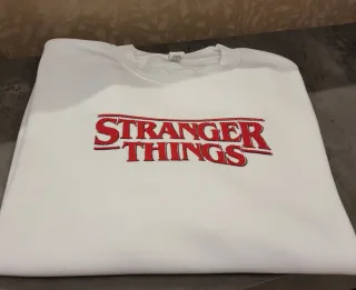 Felpa Stranger Things bianca