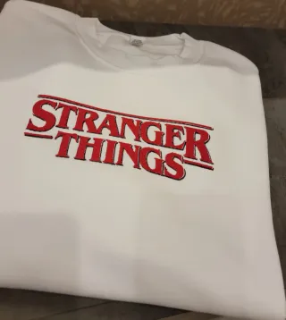 Felpa Stranger Things bianca