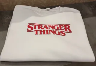 Felpa Stranger Things bianca