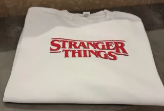 Felpa Stranger Things bianca