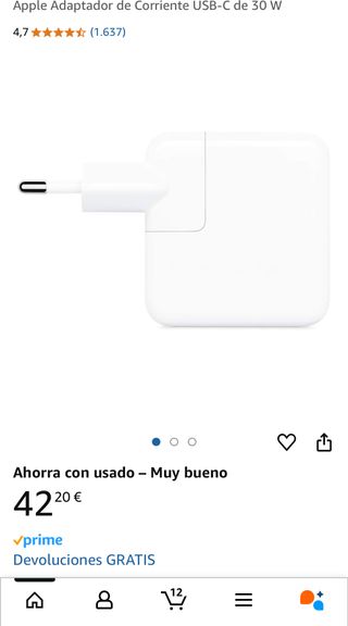 Cargador Apple MacBook 30w