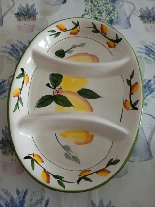 Vasso Portata Limoni Ceramica