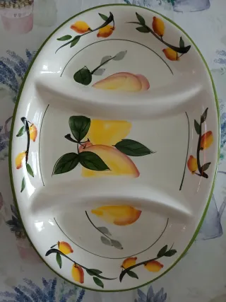 Vasso Portata Limoni Ceramica