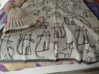 Bufanda reversible y gorro polar