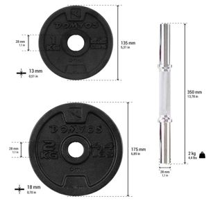 Set di Manubri Regolabili 10kg