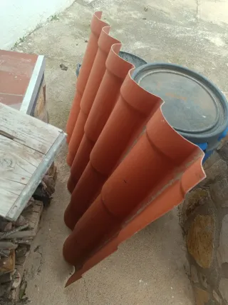 Trozo teja plástica PVC