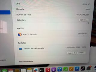 MacBook Pro Touch Bar 13, M1 modelo 2020