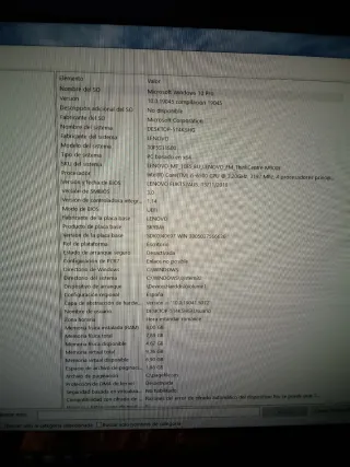 Lenovo All in One Negro