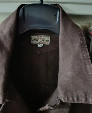 Cazadora marrón mujer