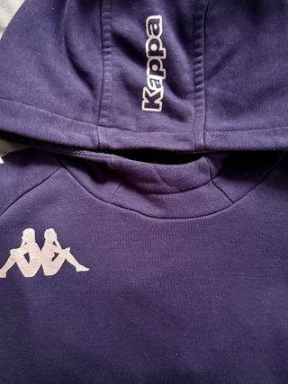 Sudadera azul Kappa con logo