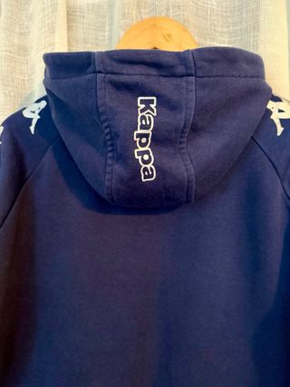 Sudadera azul Kappa con logo