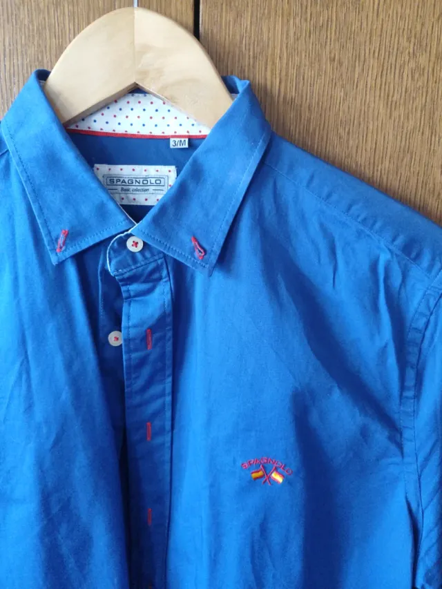 Camisa Spagnolo Talla M Azul