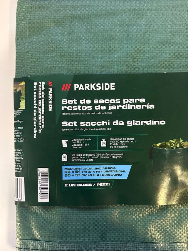 Set 2 Sacchetti Giardinaggio Parkside