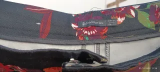 Pantalón estampado floral mujer