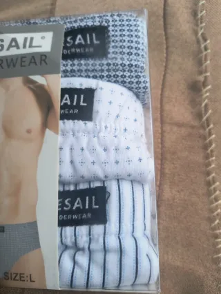 Pack 3 calzoncillos PESAIL algodón talla L