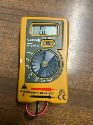 Multímetro Koban KM-09 Auto-Range de bolsillo