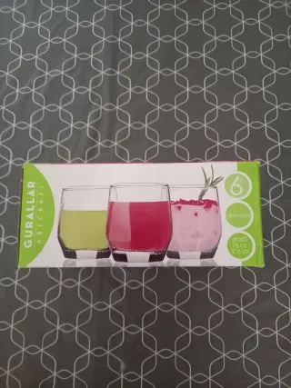 Set 6 Vasos Chupito Cristal