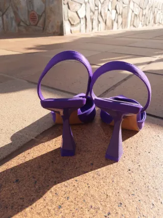 Zapatos Zara Lila Talla 40 Nuevos