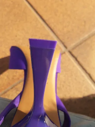 Zapatos Zara Lila Talla 40 Nuevos