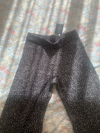 Pantalón Cortefiel negro plateado sin estrenar