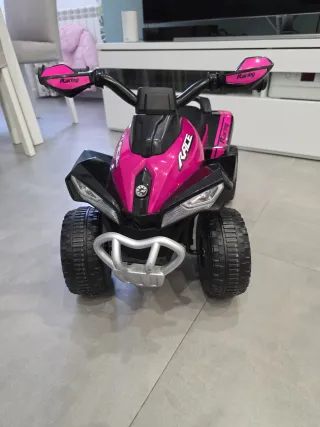 Correpasillos Moto Quad Rosa