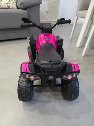 Correpasillos Moto Quad Rosa