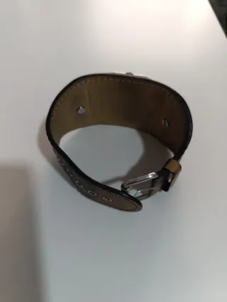 Reloj Guess Cuero Marrón y Plata