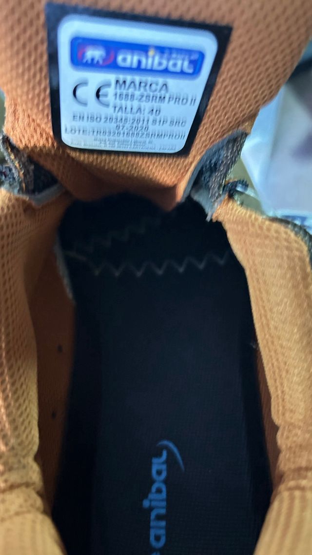 Zapatos de seguridad Anibal Marrón/Naranja