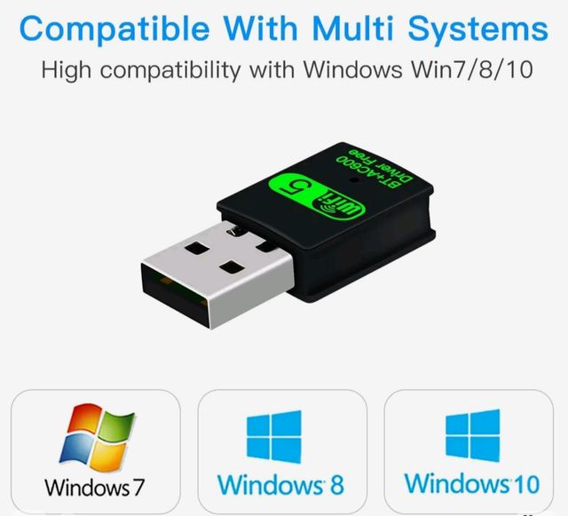 Adaptador USB WiFi Bluetooth AC600