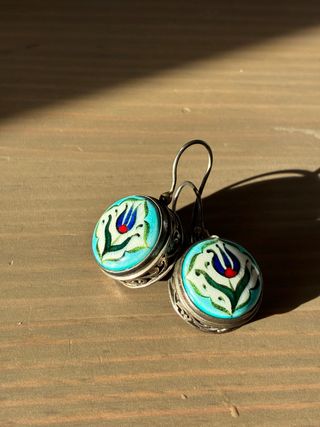 Pendientes artesanales plata ley 925
