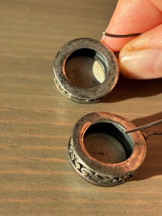 Pendientes artesanales plata ley 925