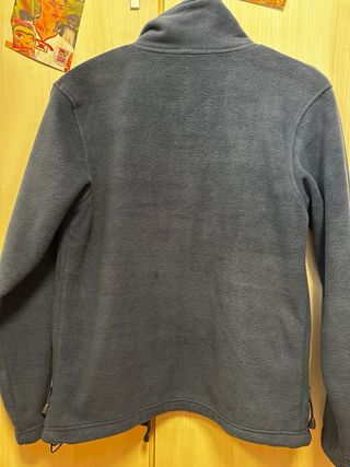 Forro polar azul para trabajo