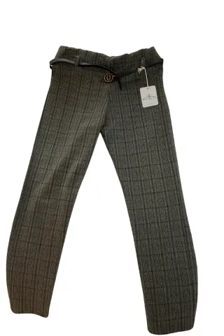 Pantaloni tartan grigi taglia M New Collection