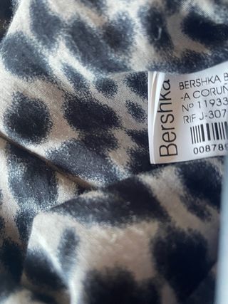 Vestido combinado leopardo negro multicolor