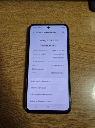 Samsung Galaxy S21 FE Nero con custodia