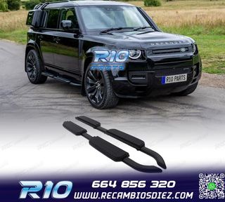 ESTRIBERAS ESTRIBOS LAND ROVER DEFENDER 110 130 20- NEGRO