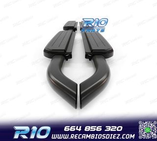 ESTRIBERAS ESTRIBOS LAND ROVER DEFENDER 110 130 20- NEGRO