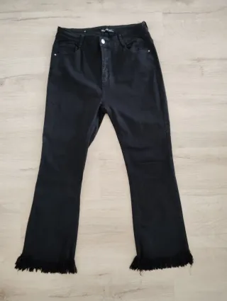 Vaqueros campana negros mujer Talla L