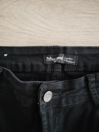 Vaqueros campana negros mujer Talla L