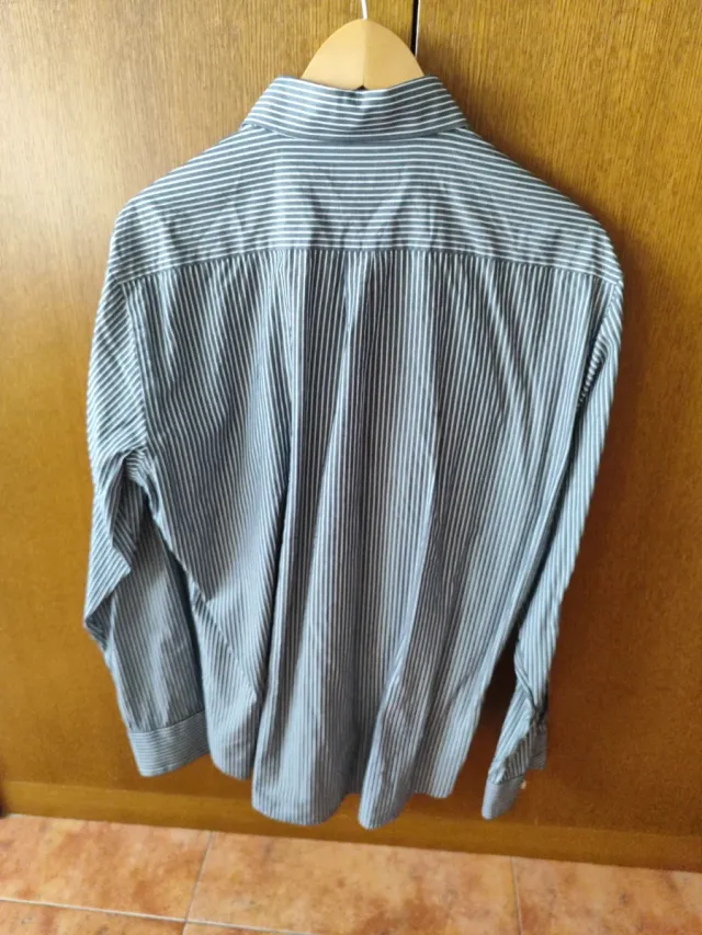 Camisa Tommy Hilfiger Talla L Rayas Grises